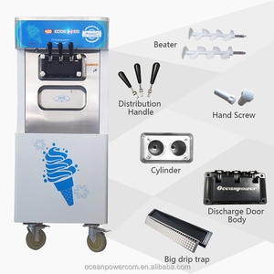 Oceanpower OP145 2 + 1 mixed mềm phục vụ kem máy, đông lạnh thương mạ<span class=keywords><strong>i</strong></span> máy sữa chua để bán - Product Image 4
