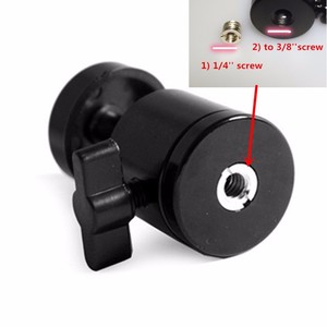 Mini <span class=keywords><strong>rotule</strong></span> pivotante à 360 degrés 1/4 ''et 3/8'' vis <span class=keywords><strong>pour</strong></span> trépied de caméra monopode Studio - Product Image 5
