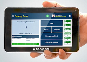 Snappy 12.1 inç jeton numarası bilet dağıtıcı Ücretsiz Ayakta kiosk banka sayacı servis elektronik kuyruk yönetim sistemi - Product Image 6