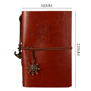 En gros Rétro Pirate Bateau Couverture En Cuir Cahier à feuilles mobiles Boussole Carnet de notes Journal en cuir personnalisé - Product Image 2