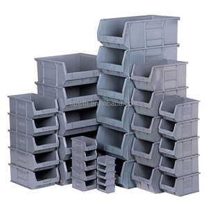 grey stackable parts bins plastic drawers for sales