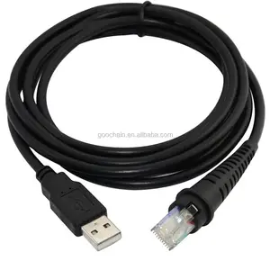 USB 转 RJ50 扫描仪电缆 USB 2.0 AM 到 RJ50 10P10C 插头扫描仪电缆