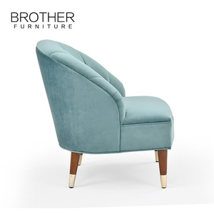 Desain Set Sofa Klasik Kayu dengan Pelapis Kain untuk Perabot Rumah - Product Image 2