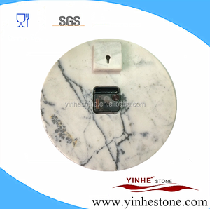 Artículos para el hogar <span class=keywords><strong>Hotel</strong></span> decorativos de piedra natural barato blanco negro relojes de pared - Product Image 2