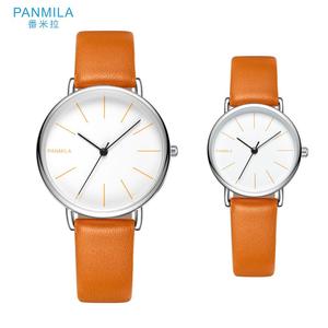 Hombre <span class=keywords><strong>mujer</strong></span> reloj mejor marca Simple correa <span class=keywords><strong>de</strong></span> cuero pareja reloj barato - Product Image 5