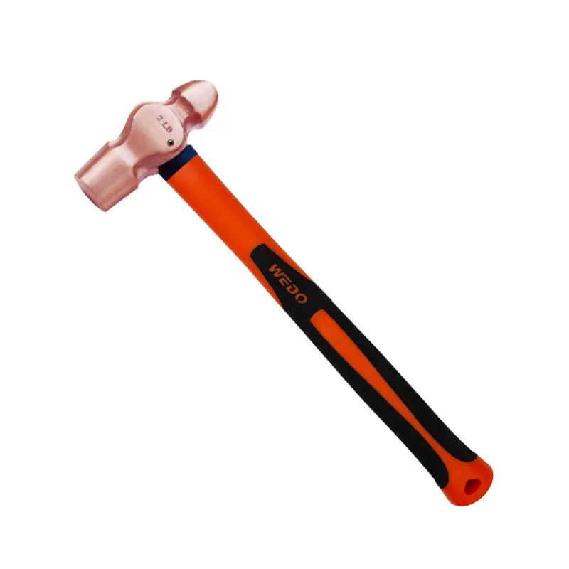 New Products OEM Manufacturer GS/FM/ISO9001 Certificate DIE-FORGED Ball Pein Copper Hammer With Plastic Coating Handle