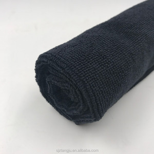 <span class=keywords><strong>Asciugamani</strong></span> da barbiere in microfibra nera - Product Image 3