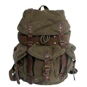 <span class=keywords><strong>Sac</strong></span> à <span class=keywords><strong>dos</strong></span> en <span class=keywords><strong>toile</strong></span> style rock 2296 avec garniture en <span class=keywords><strong>cuir</strong></span> véritable <span class=keywords><strong>et</strong></span> fermeture à cordon en coton, capacité de 20 à 35 L pour les voyages - Product Image 6