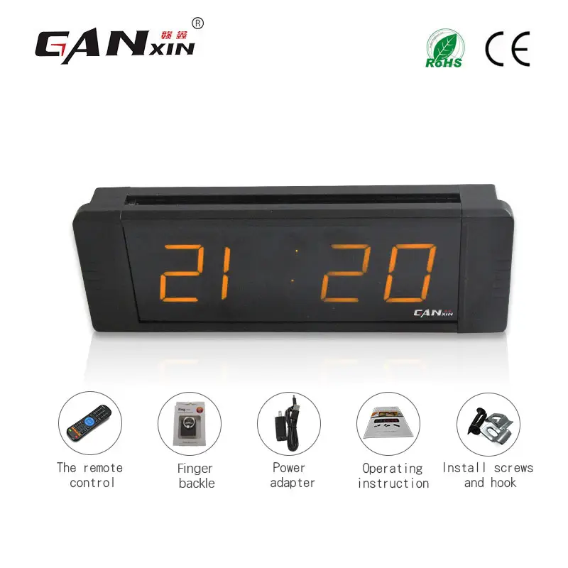 [GANXIN] 1 "4 Cifre Modern Style Multicolor Led Digital Alarm Clock in Ambra Indoor Modulo Gps