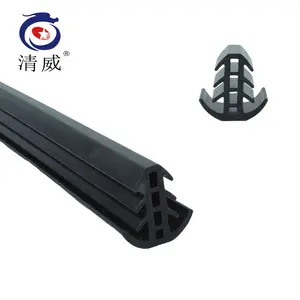 Customized EPDM black rubber pinchweld with large side bulb