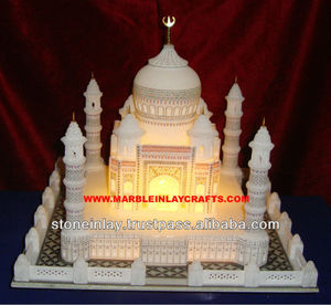 ของขวัญของที่ระลึกจากทัชมาฮาลทำมือหินอ่อนที่สวยงาม - Product Image 1