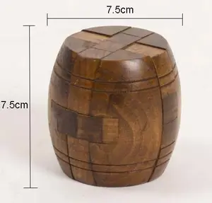 Wholesale Craft Barrel 3d Wooden Brain Teaser Puzzle for Adults