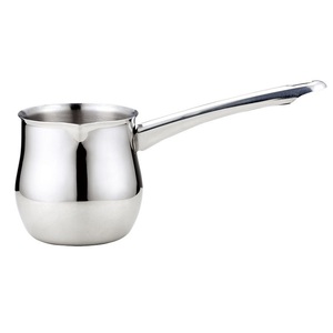 Set di caffettiera in acciaio inossidabile lucidante a specchio in acciaio inossidabile resistente impugnatura in metallo Design classico tradizionale del tè del caffè - Product Image 2