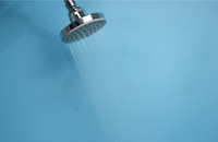 Ensemble de douche moderne en ABS chromé poli avec mitigeur à levier unique et robinet de douche à effet pluie en céramique – Très populaire