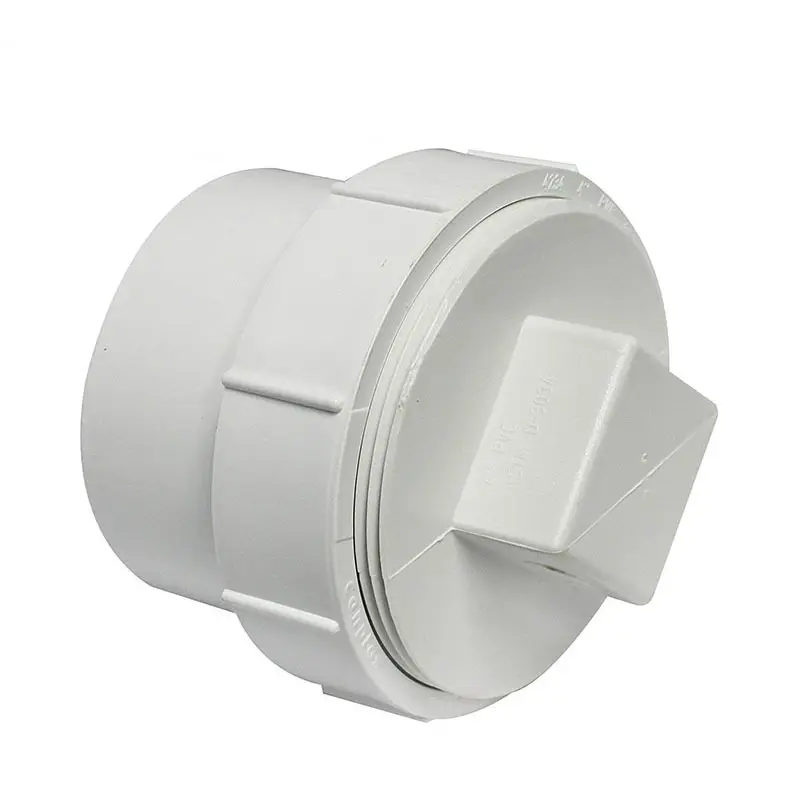 ISO, ASTM, CUPC Black Plastic Fitting PVC For Plumbing And DWV Cleanout Plug