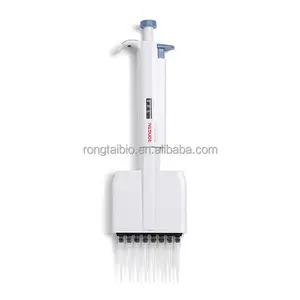 Pipette de transfert répétitive en plastique multicanal à 8 têtes à volume réglable de haute qualité 20-200ul pour une utilisation en laboratoire biochimique - Product Image 1