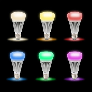 Ampoule led intelligente pour éclairage d'intérieur, 16 millions de couleurs, fonctionne avec <span class=keywords><strong>alexa</strong></span> RGBW wifi APP télécommande E27/B22/E14 - Product Image 6