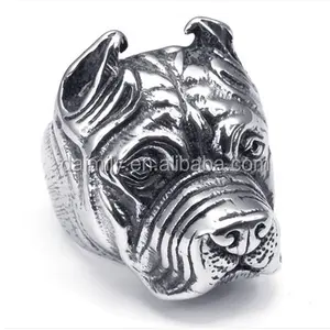 Guangzhou Daimily Wholesale Fashion Stainless Steel Jewelry Animal Jewelry Stainless Steel Head Ring DM 200