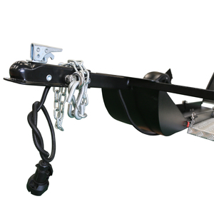 Solo carril pequeño plegable cerrado motocicleta tire detrás utilidad remolque de carga - Product Image 3