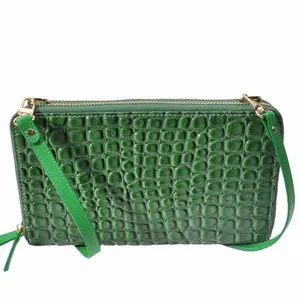 China stone pattern PU ladies wallet with elastic strap, handbags for women