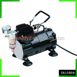 HIKOSKY DU-580A profissional silencioso compressor de ar portátil para pintura em spray