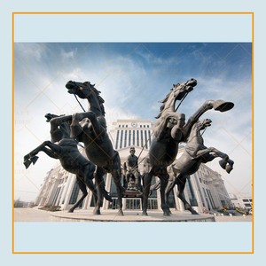 Statua animale in bronzo in stile europeo a grandezza naturale su misura - Product Image 3