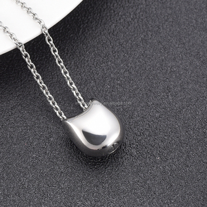 316L Acero inoxidable Memorial urna collar gato forma libre engravable PET cremación urna Collar para humanos PET recuerdo - Product Image 3