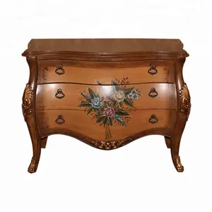 Louis XVI Style Living room Wooden Console Cabinet french chest of drawers