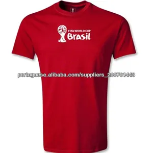 2014 mundo copo esportes algodão t-shirt