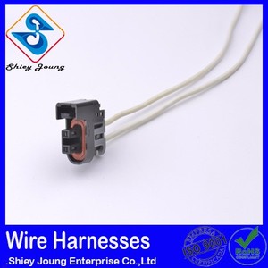 Haute Qualité injecteur de carburant plug 2 broches connecteur mâle femelle hot rod câblage harnais - Product Image 1