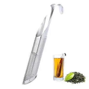 Saringan Bumbu Pipa Stainless Steel, Infuser Teh Jala