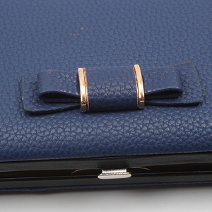 Pochette de téléphone <span class=keywords><strong>portefeuille</strong></span> en cuir pour femmes, <span class=keywords><strong>portefeuille</strong></span> avec nœud, longue Section, étui pour dames - Product Image 6