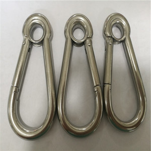 <span class=keywords><strong>Mousqueton</strong></span> <span class=keywords><strong>autobloquant</strong></span> DIN5299A en acier inoxydable avec oeillet finition unie - Product Image 4