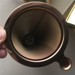 Goedkopere Wasbare Herbruikbare Giet Over Koffie Druppelaar Rvs Goud Koffie <span class=keywords><strong>Filter</strong></span>