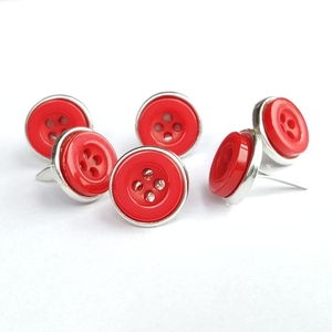300pcs 12mm 종이 패스너 금속 수지 홈 장식 핀 철 스크랩북 버튼 공예 장식 브래드