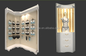 Tủ Trưng Bày Quần Áo Bằng Gỗ, Giá Đứng Trưng Bày Quần Áo Cửa Hàng Đồ Lót Thiết Kế Nội Thất Mới - Product Image 5