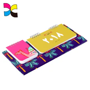 2021 year custom logo.Colorful printing table calendar with note pad