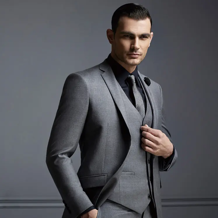 Bespoke Anzug Kleid Probe Männlichen Formalen Tailor Made Slim Fit Anzüge Für Männer Italienischen