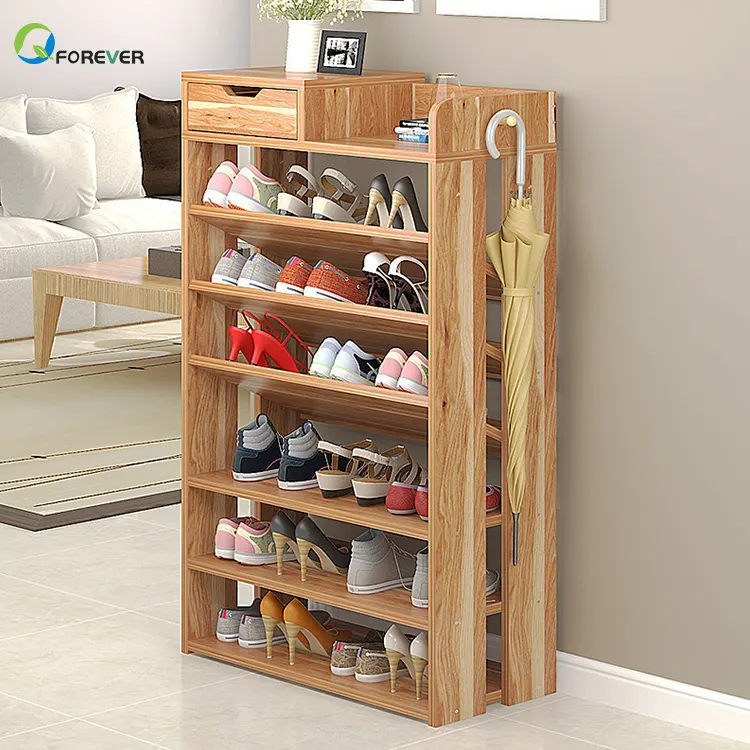 Modern Minimalist Home Economy Storage Shelf Shoe Cabinet with Drawer