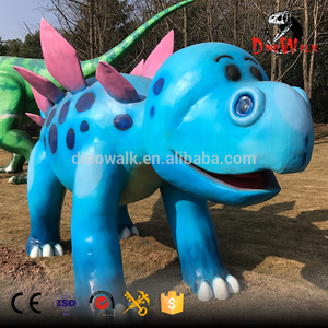 Emulation Life Size Fiberglass Cartoon Character <strong>Dinosaur</strong> <strong>Statue</strong> for Park - Product Image 1