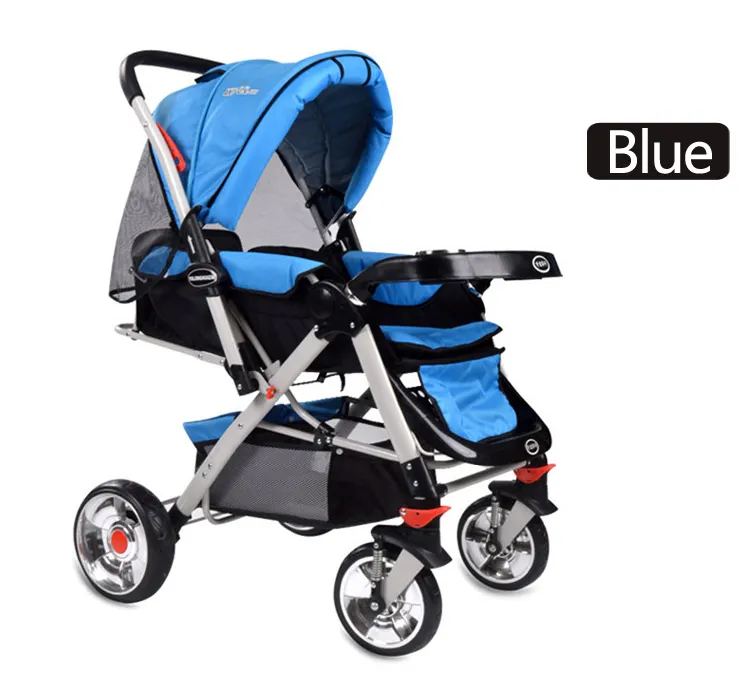 2017 child safety baby trolley walker strollers / fabric blue color portable baby stroller