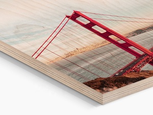 <span class=keywords><strong>Nuevo</strong></span> diseño de <span class=keywords><strong>arte</strong></span> de la pared de la pirámide puente Golden Gate, impresión en madera para la decoración del hogar - Product Image 3