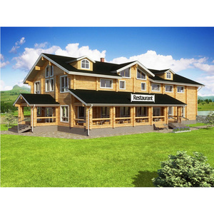 Casa in Legno di Pino di Grande Dimensione Design Fresco 2020 Prezzo Diretto di Fabbrica Casa in Legno di Alta Qualità per Vacanze Rurali - Product Image 1