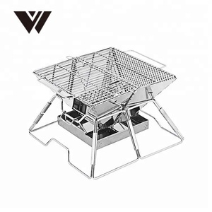 S.S.S.S. Pliant Portatif de Charbon de Bois De Barbecue Pour La Cuisson En Plein Air Camping Randonnée Pique-Nique - Product Image 2
