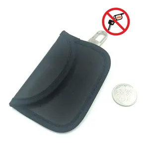 RFID Signal Blocking Key Pouch Anti Radiation Case Privacy Protection Car Key FOB Faraday Cage Shielding Bag