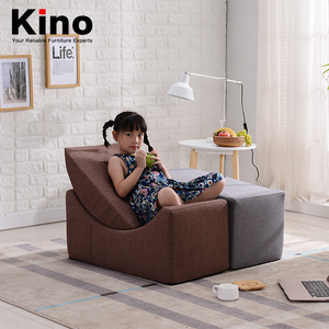 Sofá Infantil Moderno y Creativo de Esponja, Sofá Cama Seccional Plegable de Tela de <span class=keywords><strong>Lino</strong></span>, Sillón Lounge - Product Image 3