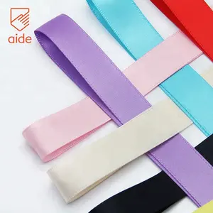 Satin Wristbands Party Custom Bracelet Soild Color Satin Ribbon Wristbands With Plastic Lock In Stock