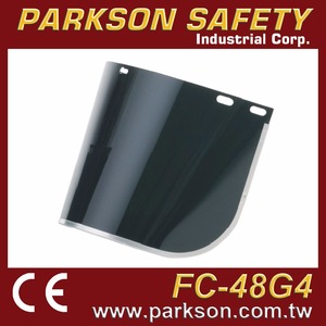 Helm Pelindung Wajah PARKSON SAFETY Taiwan untuk Konstruksi, Pengelasan, dan Pekerjaan Lapangan, Pelindung Visor FC-48G5 FC-48G3 Warna Hijau Aluminium - Product Image 2