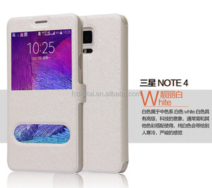 Moins cher Coloré Soie Flip cas pour Mobile téléphone Samsung Galaxy avec Double Fenêtre - Product Image 6
