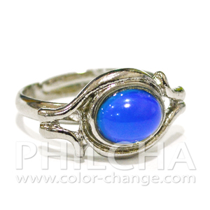 Anillos de Aleación Modernos con Piedras que Cambian de Color, Diseño Especial Ajustable para Mujeres y Niñas - Product Image 3